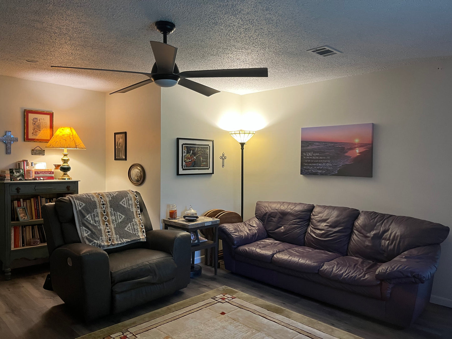 Footprints at Sunset