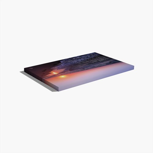 Footprints at Sunset print