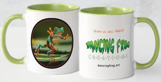 Dancing Frog Ceramic Mug