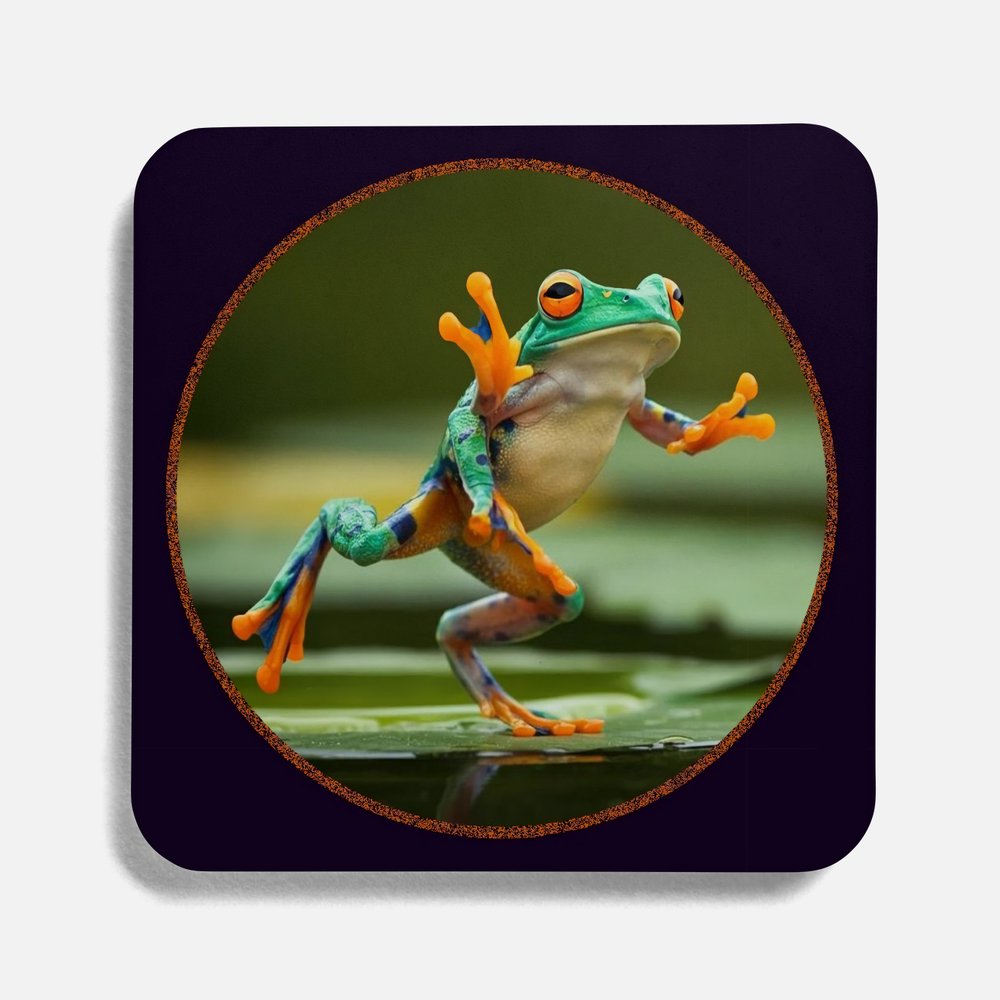 Dancing Frog Coasters (set of 4)