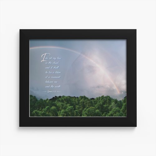 Rainbow in a Cloud print