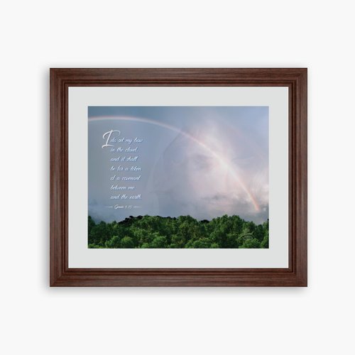 Rainbow in a Cloud print