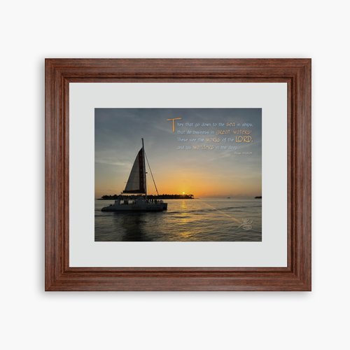 Sailing at Sunset print
